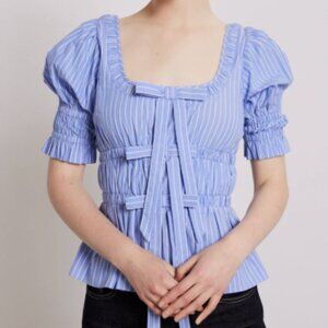 Damson Madder Bianca blouse blue size 16